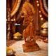 Handcrafted Wood Krishna Statue for Pooja Decor